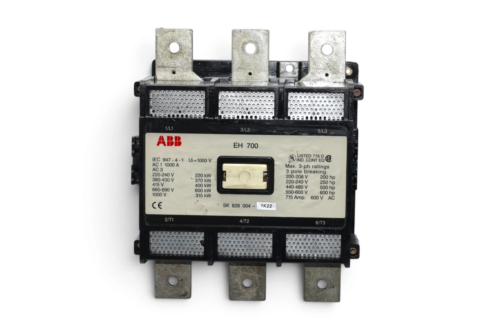 ABB EH700 MAGNETIC CONTACTOR 220V (370 Kw) - Image 6