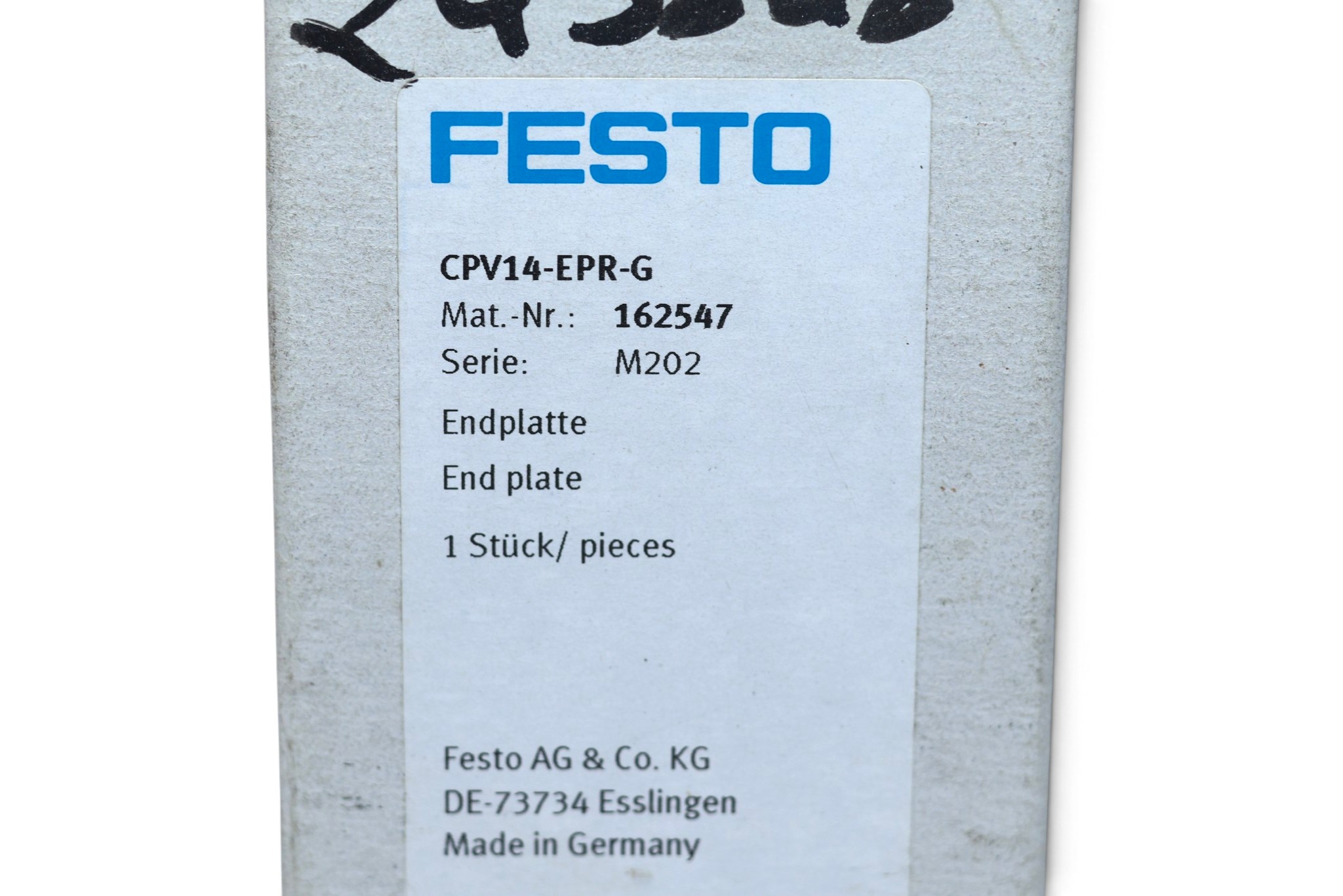 FESTO CPV14-EPR-G END PLATE 162547 - Image 2