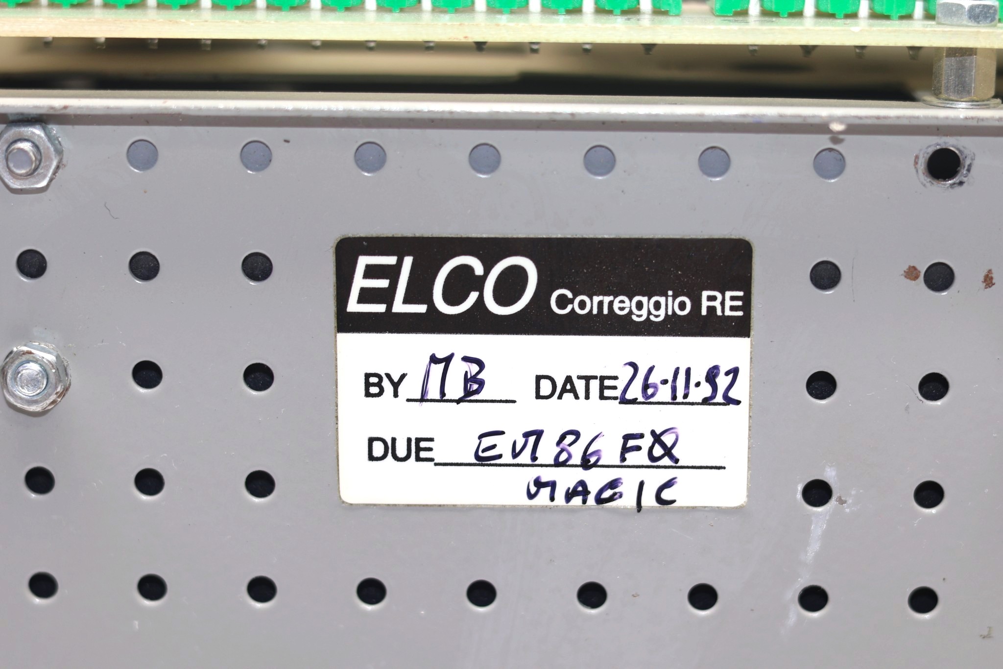ELCO ELETTRONICA EM-10 OPERATOR PANEL - Image 2