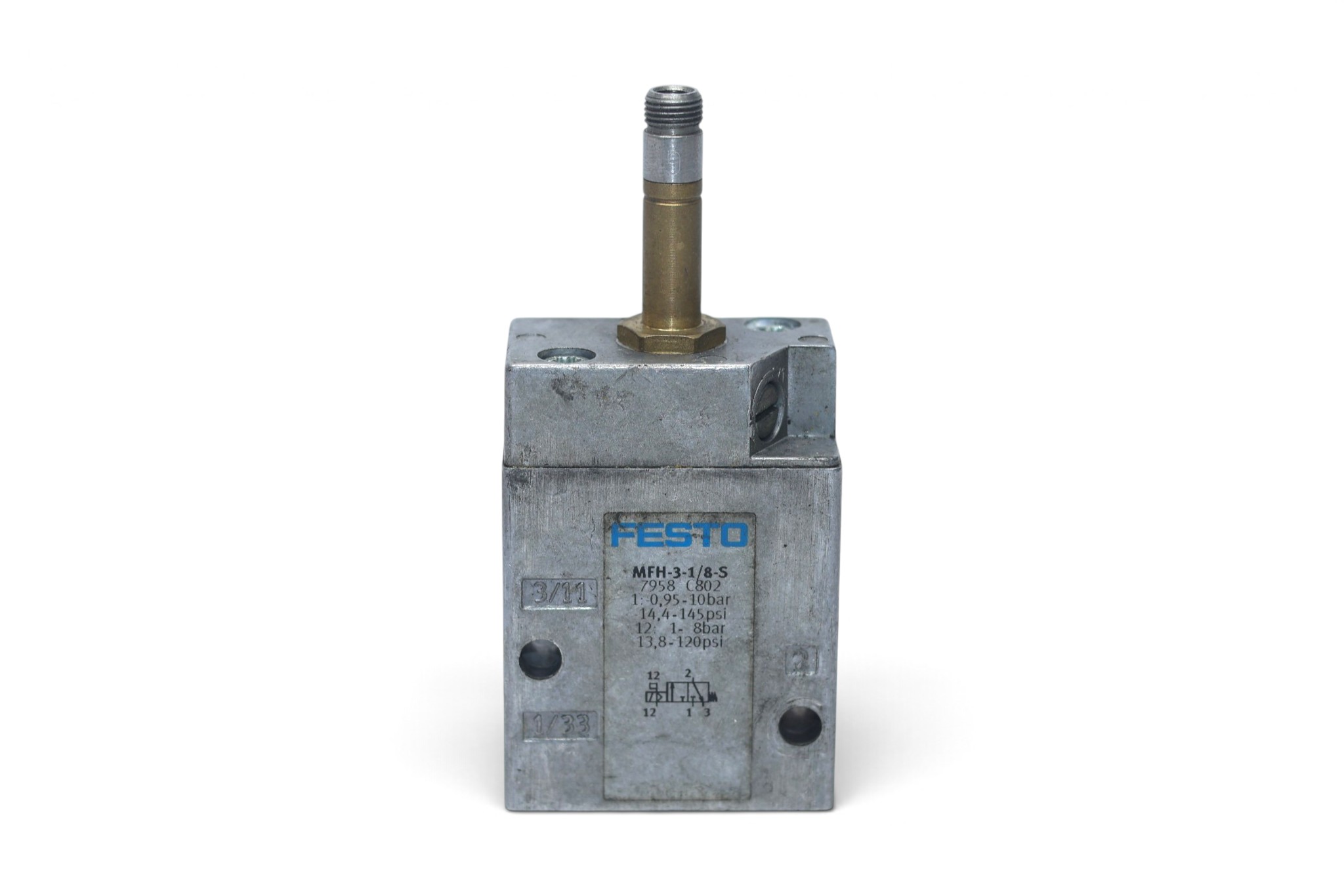 FESTO MFH-3-1/8-S SOLENOID VALVE 7958 - Image 3