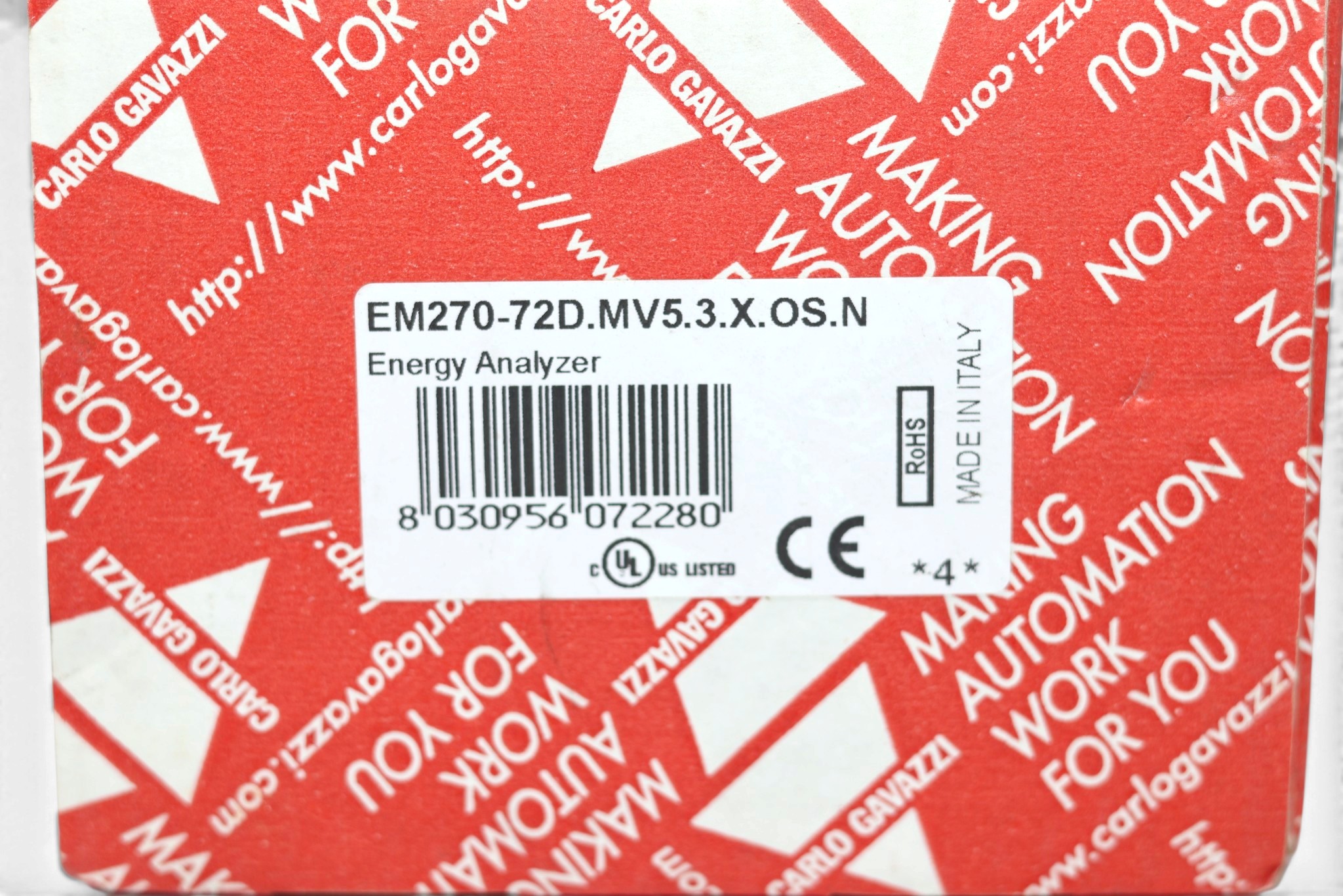 CARLO GAVAZZI EM270-72D.MV5.3.X.OS.N ENERGY ANALYZER - Image 2