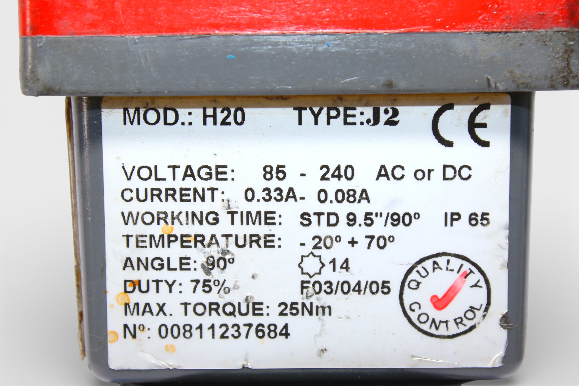 J+J J2‑H20 ELECTRIC ACTUATOR - Image 2