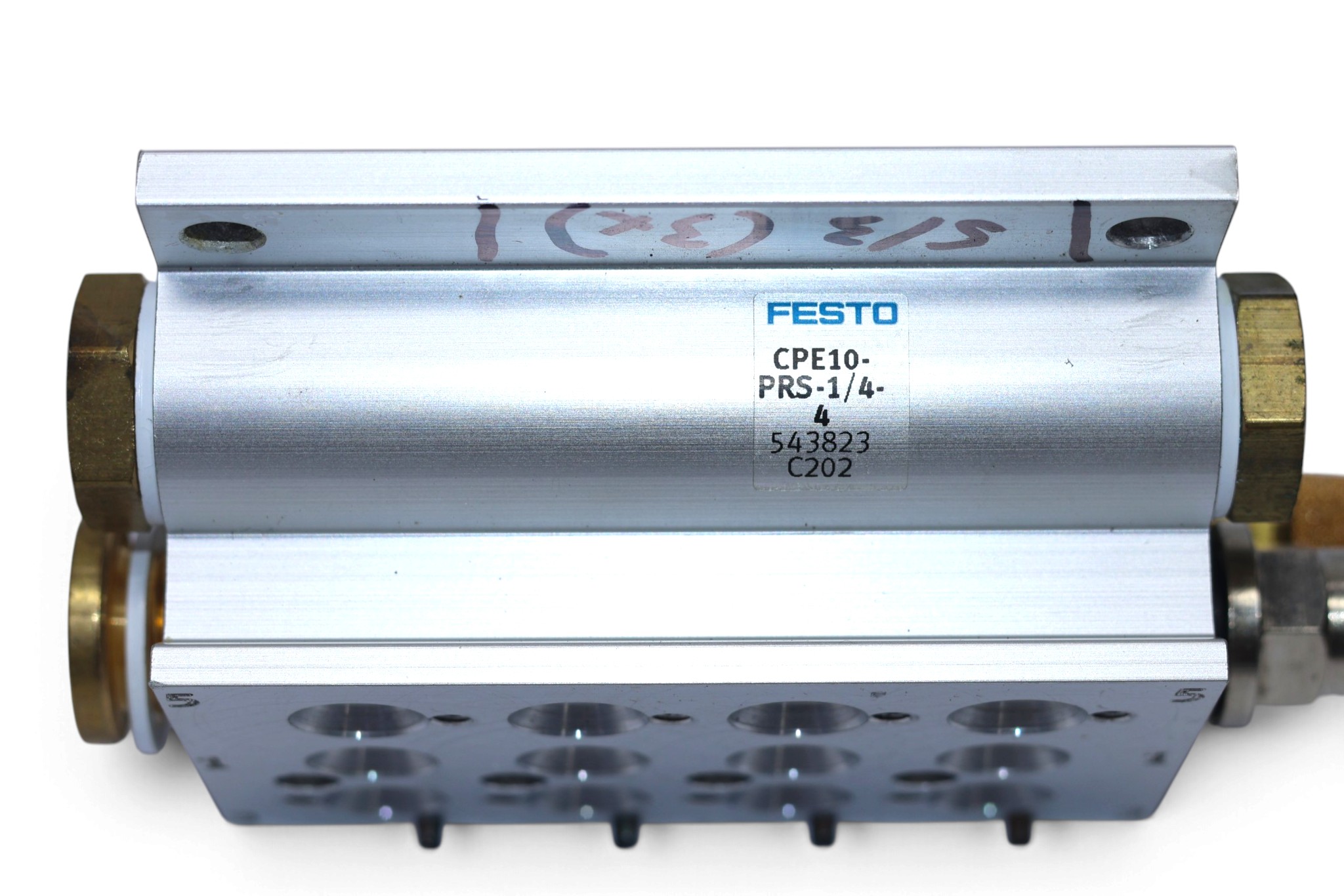 FESTO CPE10-PRS-1/4-4 MANIFOLD BLOCK 543823 - Image 2