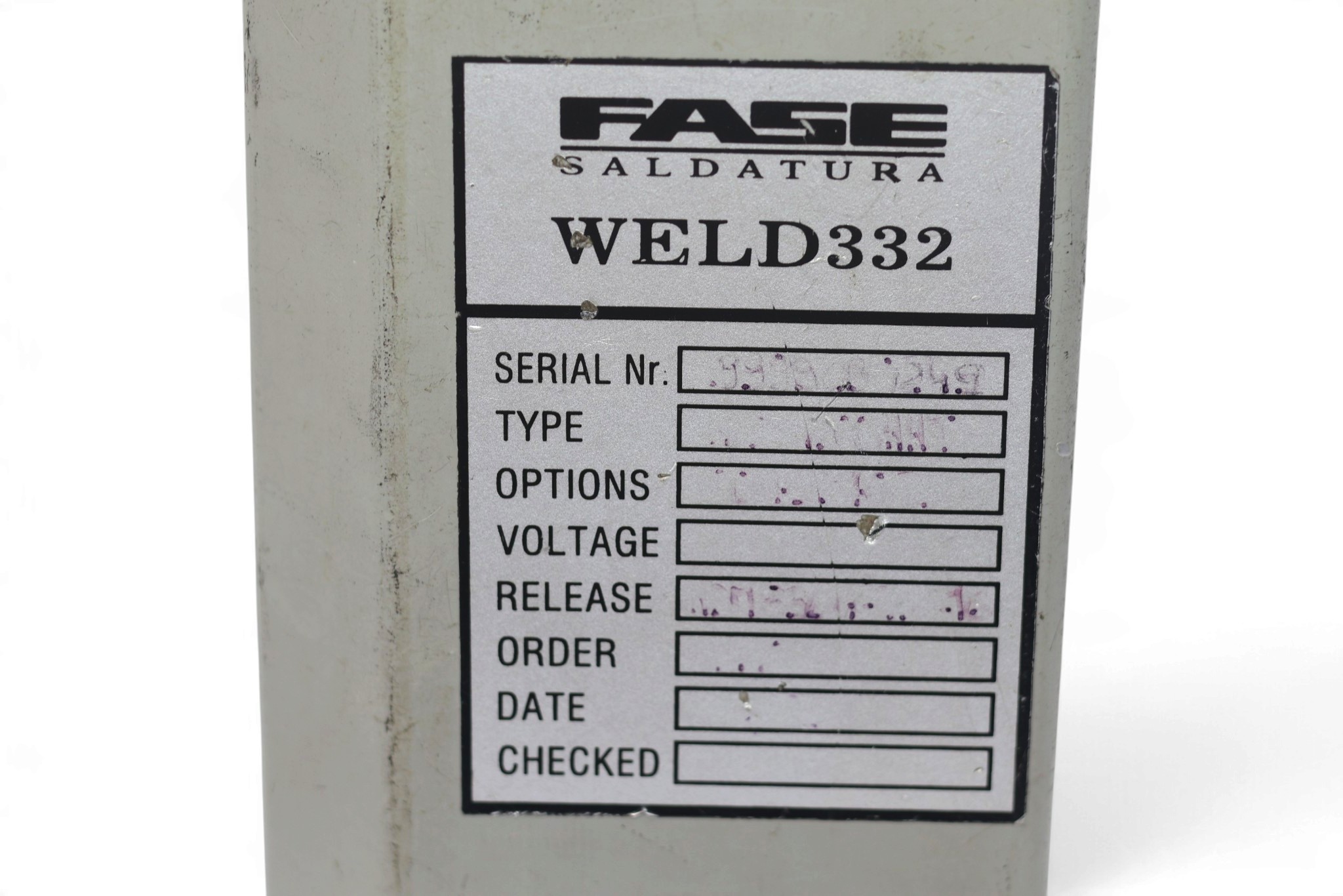 FASE HCM 4300 HHT PROGRAMMING TERMINAL WELD 332 - Image 2