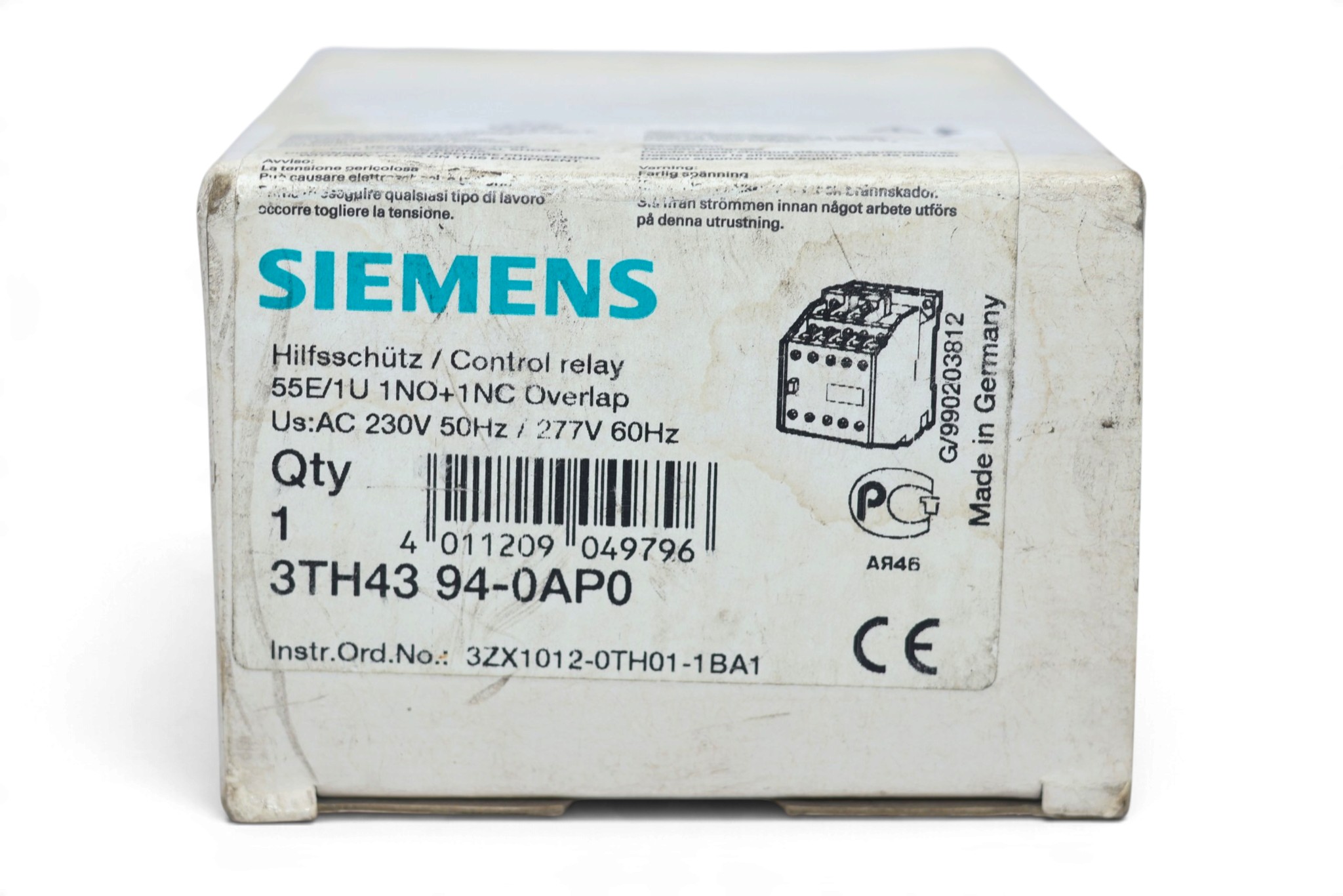 SIEMENS 3TH4394-0AP0 CONTACTOR RELAY - Image 2