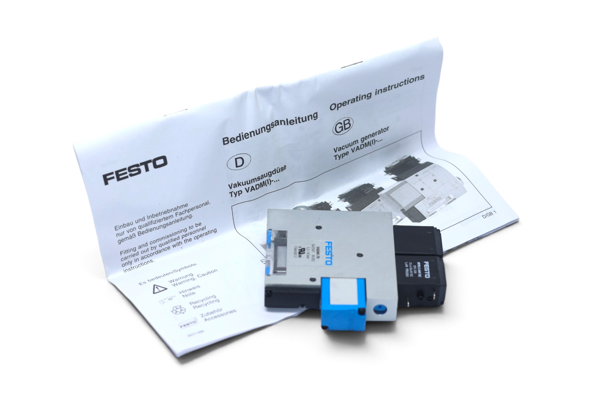 FESTO VADMI-70 VACUUM GENERATOR 162507