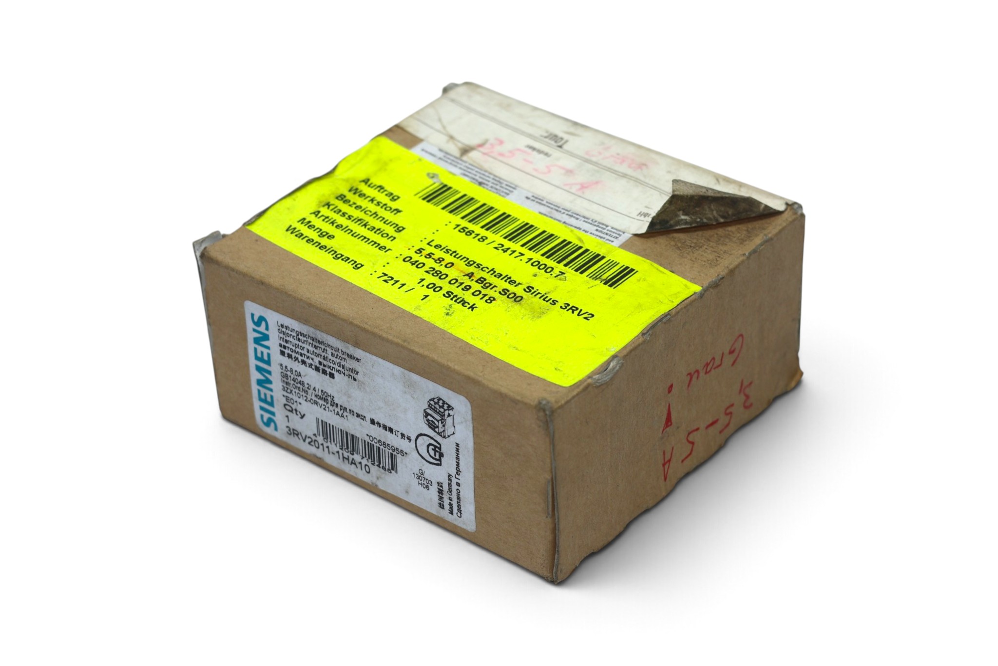 SIEMENS 3RV2011-1HA10 CIRCUIT BREAKER - Image 9