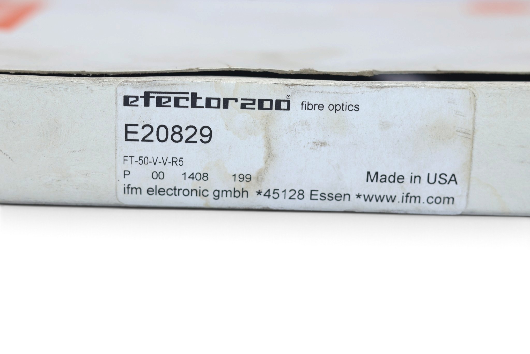 IFM E20829 FIBRE OPTIC DIFFUSE REFLECTION SENSOR FT-50-V-V-R5 - Image 2