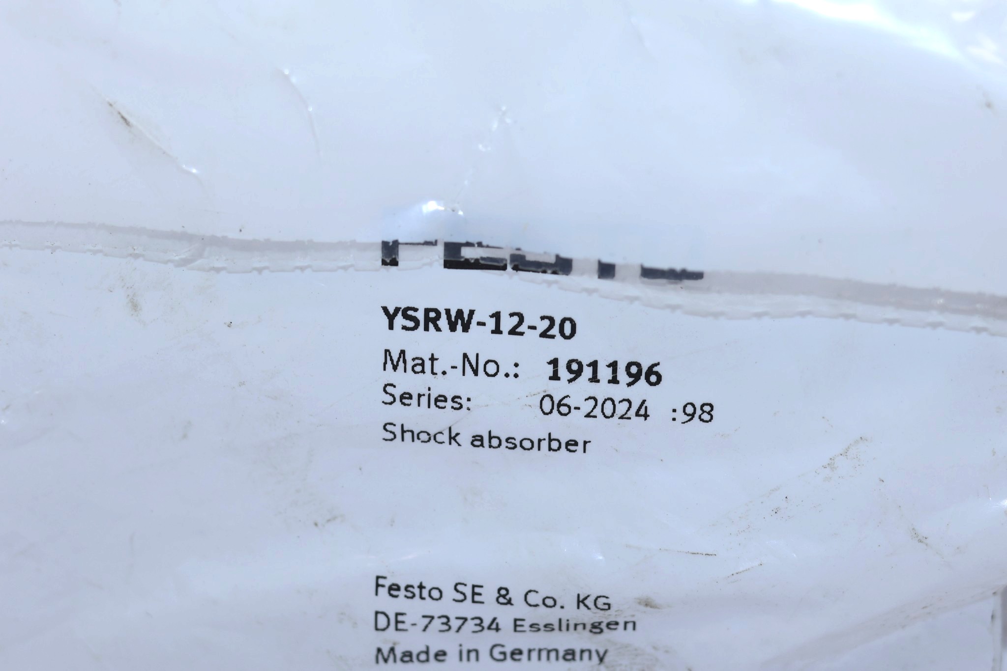 FESTO YSRW-12-20 SHOCK ABSORBER 191196 - Image 2