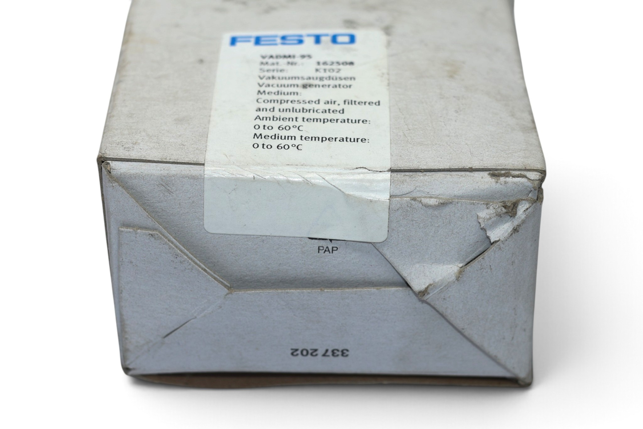 FESTO VADMI-95 VACUUM GENERATOR 162508 - Image 3