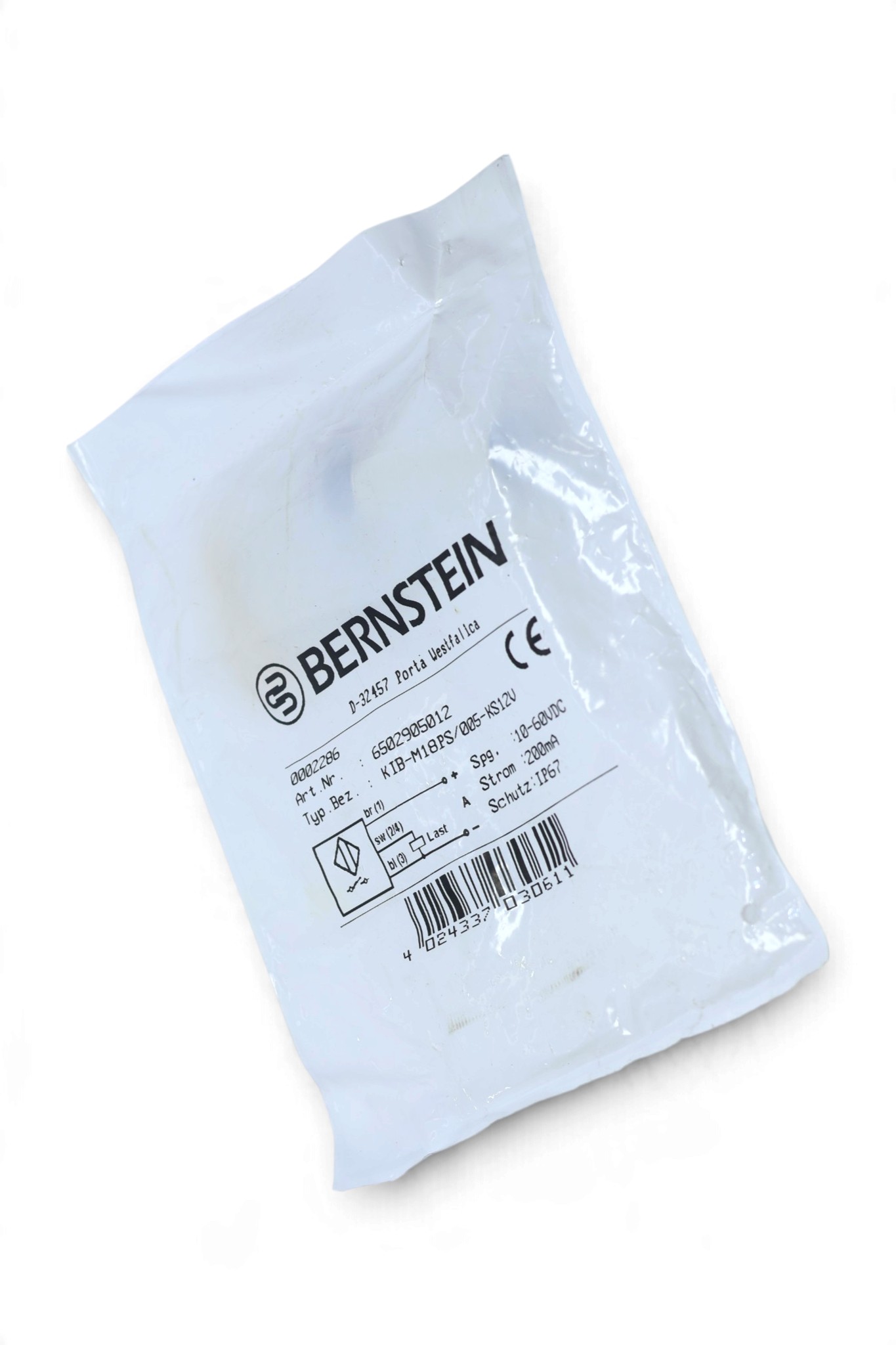 BERNSTEIN KIB M18PS-005-KS12V INDUCTIVE SENSOR 6502905012 - Image 3