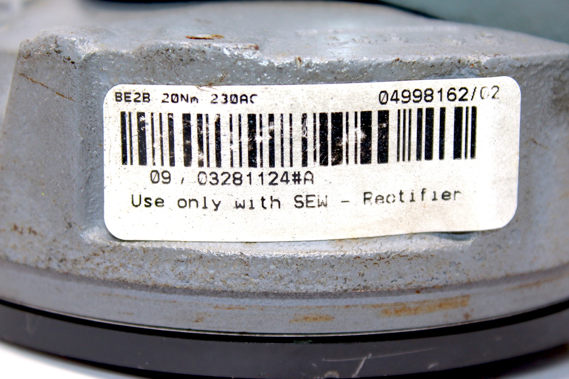 SEW BE2B 230VAC 20 Nm ELECTRIC BRAKE COIL 04998162 - Image 2