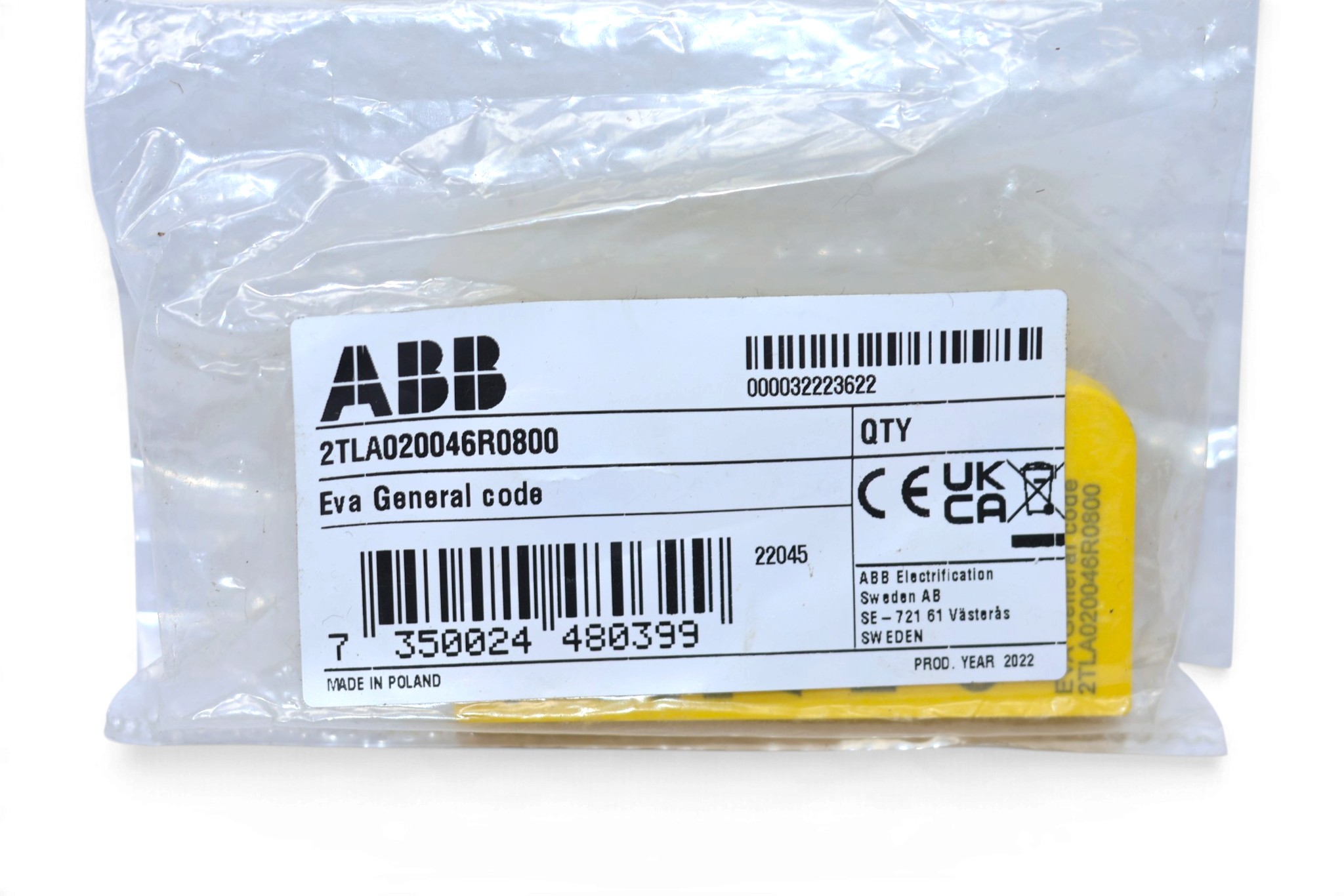 ABB 2TLA020046R0800 SAFETY SWITCH - Image 2
