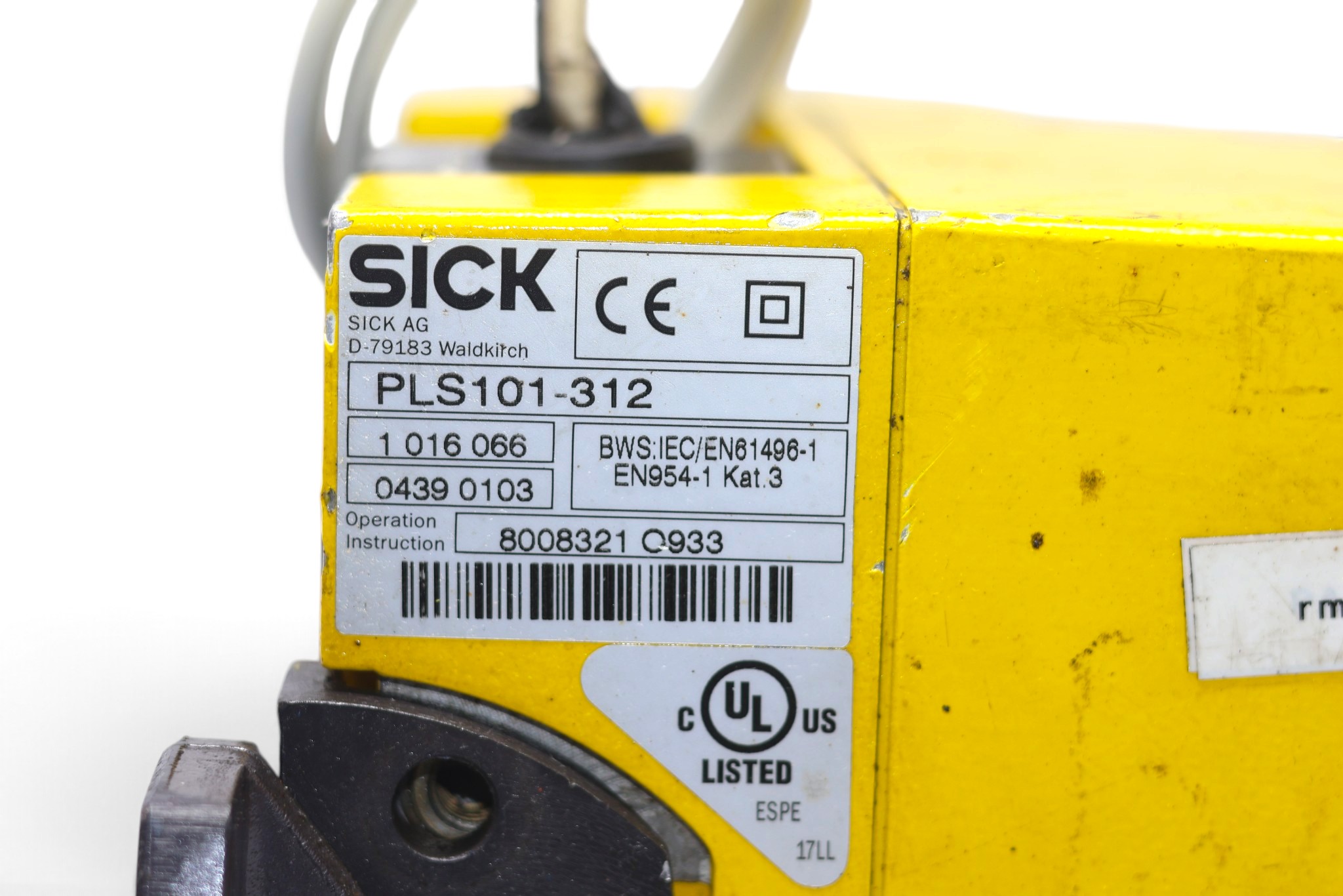 SICK PLS101-312 SAFETY LASER SCANNER 1016066 - Image 2
