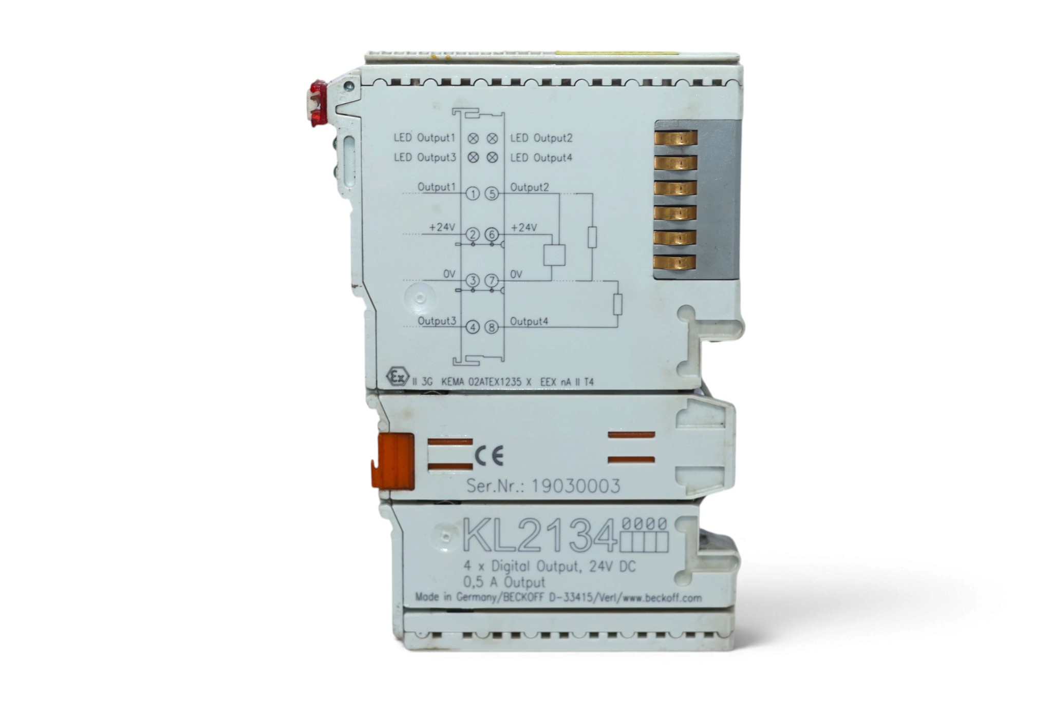 BECKHOFF KL2134 4-CHANNEL DIGITAL OUTPUT - Image 2