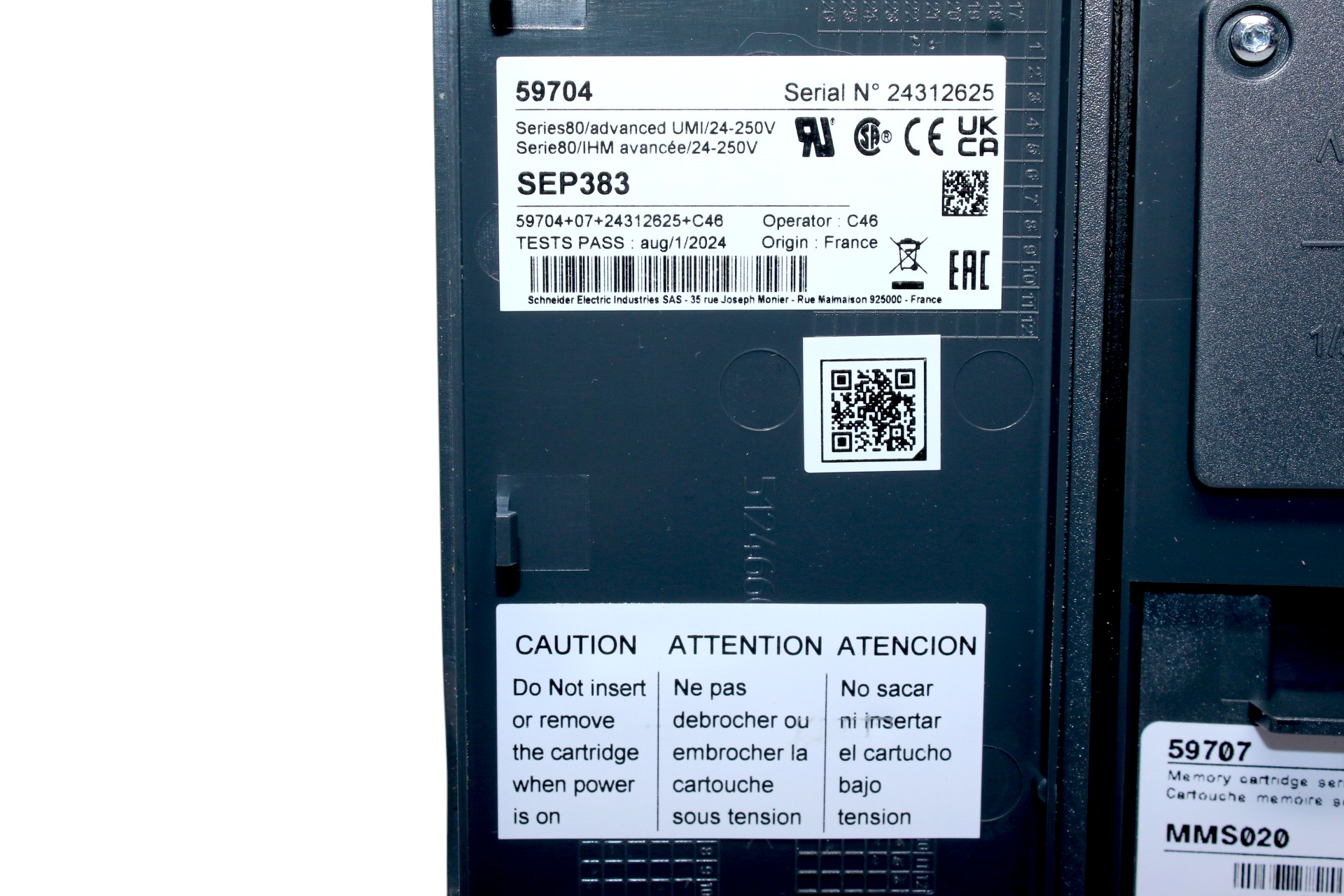 SCHNEIDER 59704 SEP383 EASERGY SEPAM SERIES 80 - Image 7