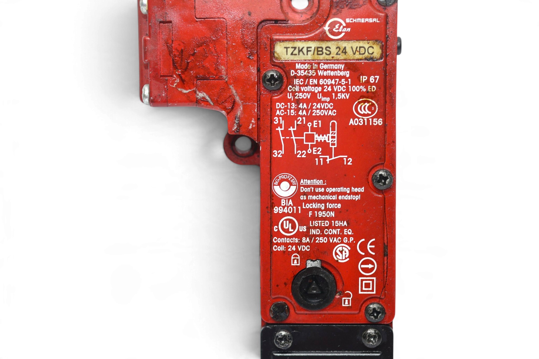 SCHMERSAL TZKF/BS-24VDC SAFETY SWITCH - Image 2