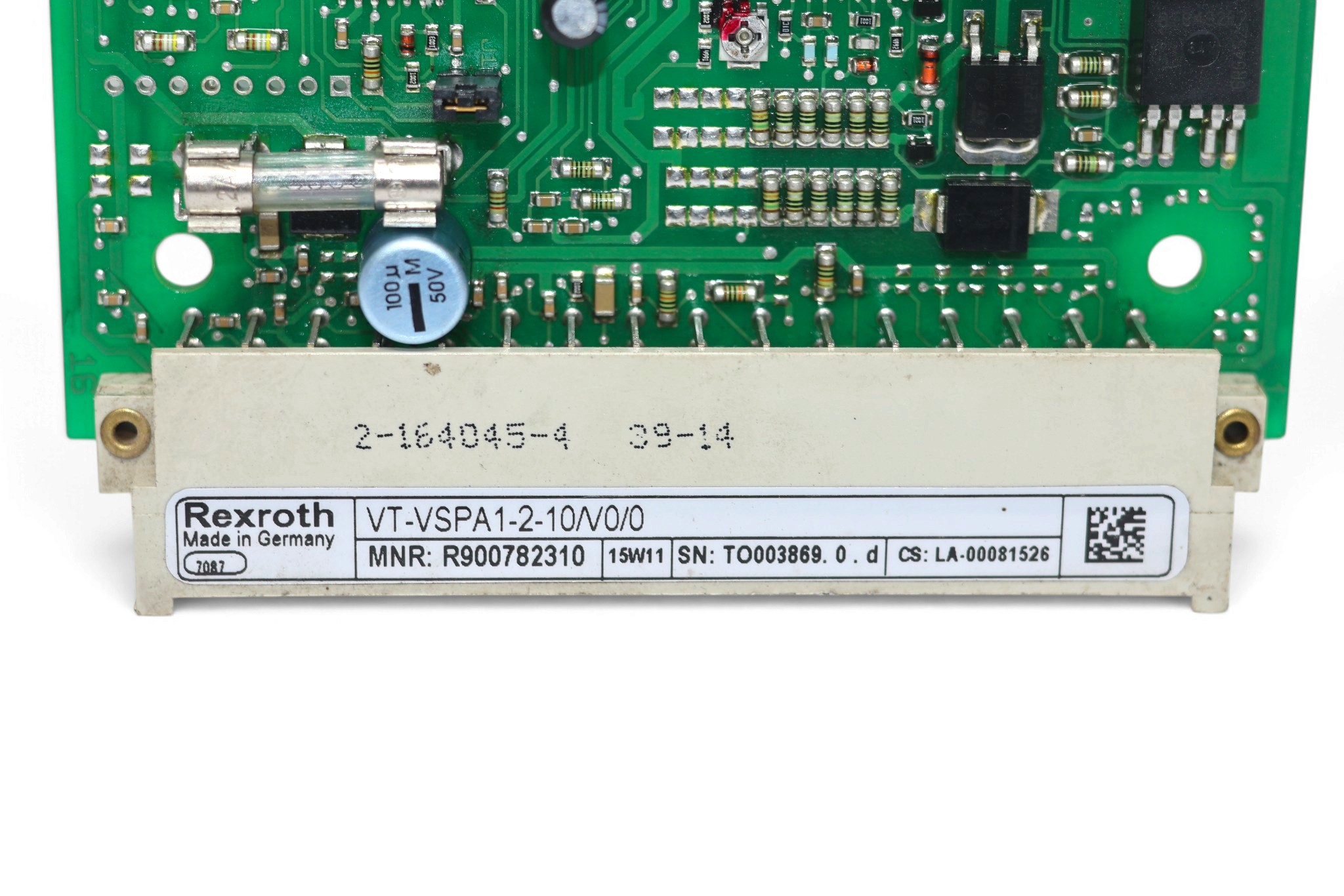 REXROTH VT-VSPA1-2-10/V0/0 PROPORTIONAL VALVE AMPLIFIER R900782310 - Image 2