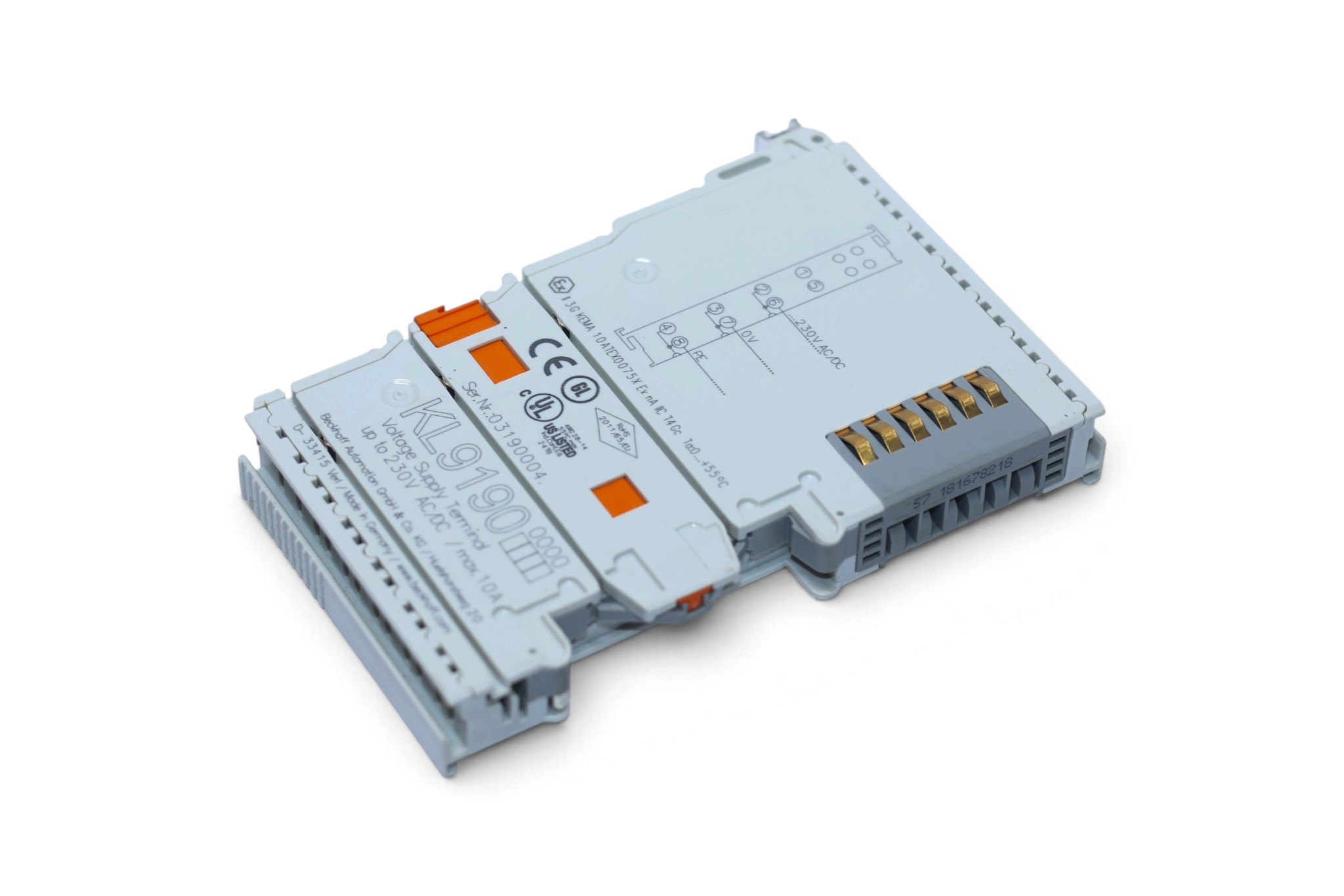 BECKHOFF KL9190 POTENTIAL SUPPLY TERMINAL