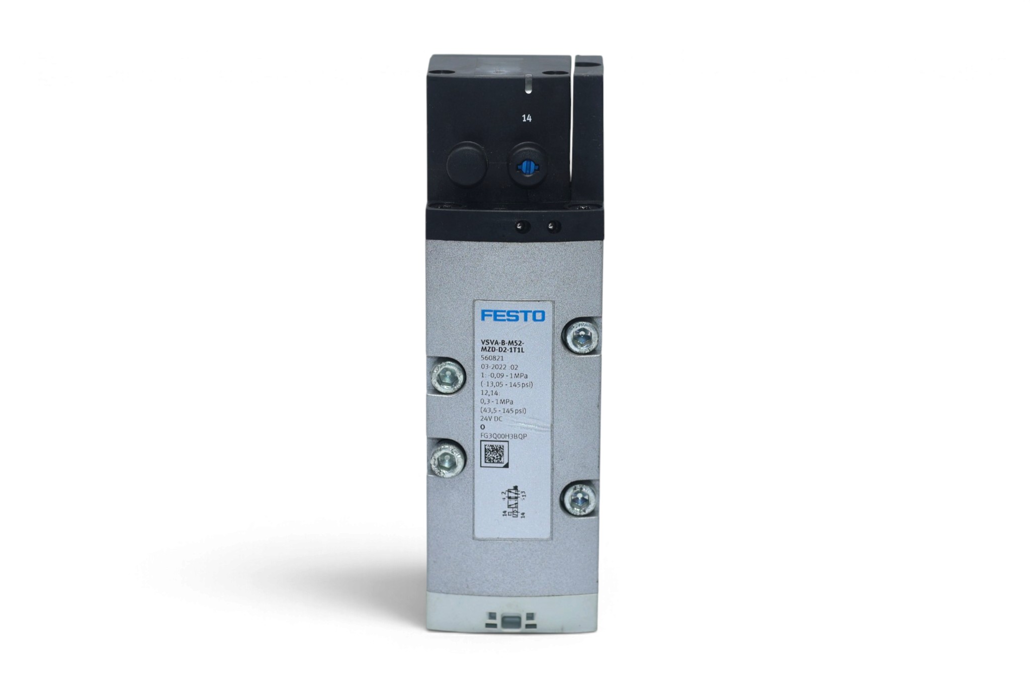 FESTO VSVA-B-M52-MZD-D2-1T1L AIR SOLENOID VALVE 560821 - Image 3