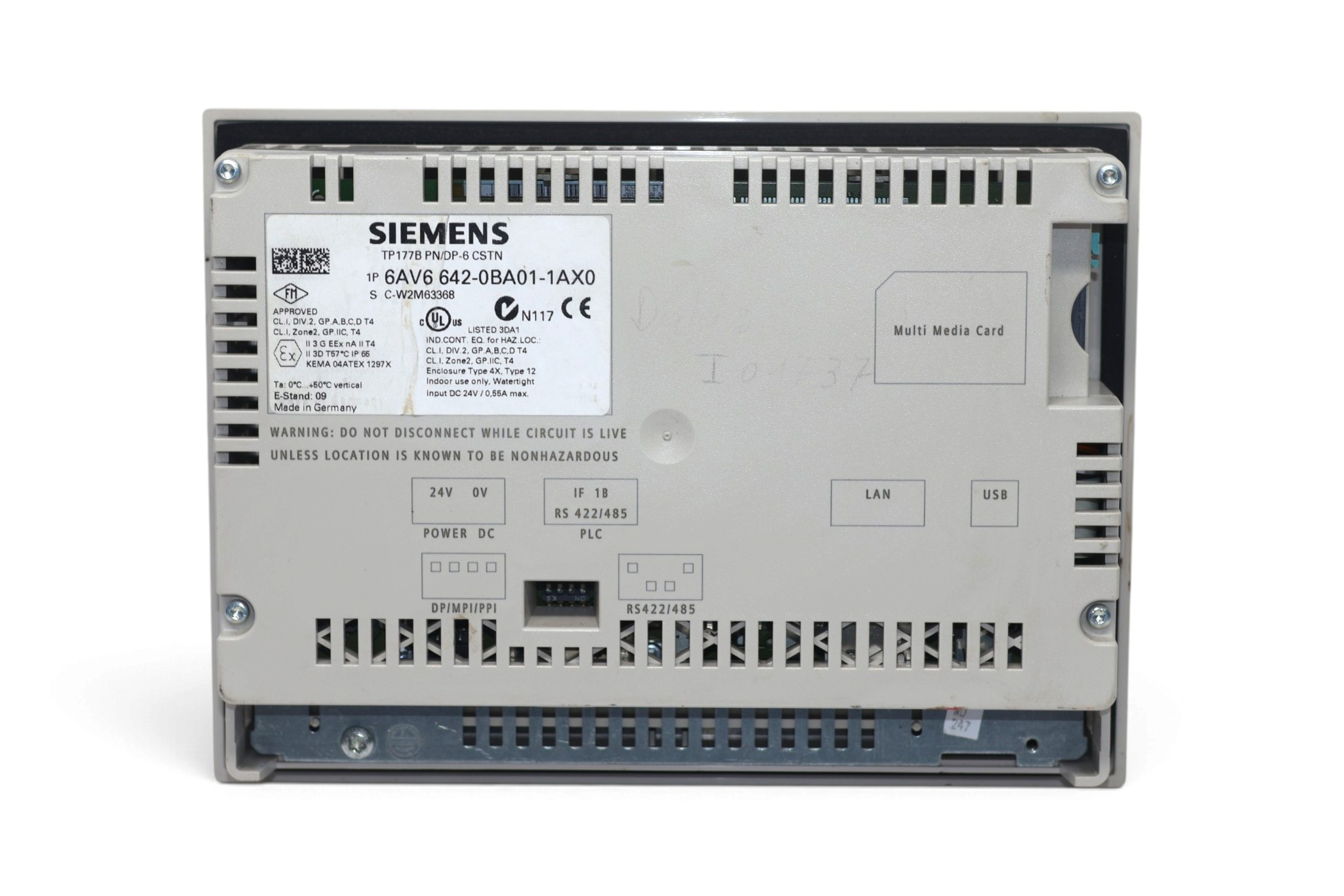 SIEMENS 6AV6642-0BA01-1AX0 TOUCH PANEL TP177B PN/DP - Image 3